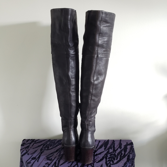 Over the Knee Leather Boots - Picture 5 of 13